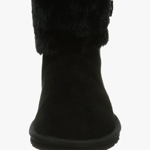 Skechers Star Shooter Skyward Suede & Fur-lined Black Boots NWT - Picture 9 of 12